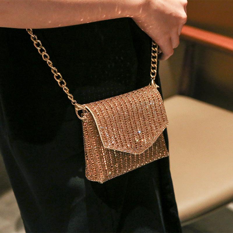Rhine-diamond bag mini chain bag with sequins 716467540765 - COCOMELODY