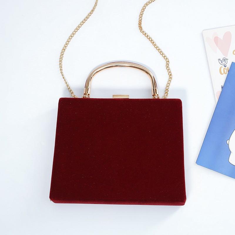 Velvet handbag Dinner bag 710897066905 - COCOMELODY