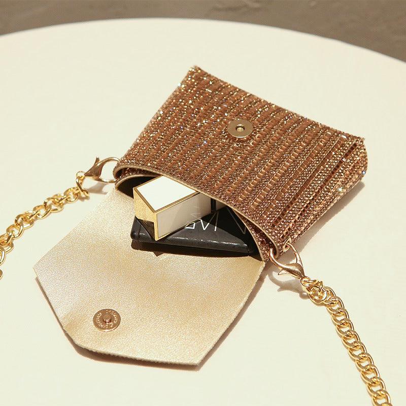 Rhine-diamond bag mini chain bag with sequins 716467540765 - COCOMELODY