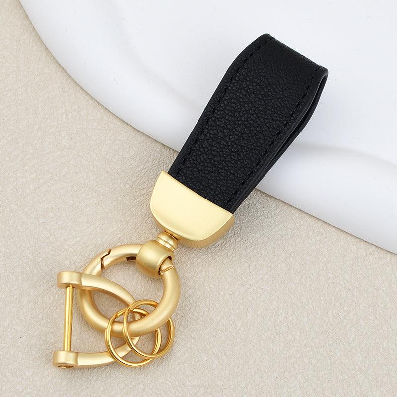 Men's car leather keychain candy-colored couple key pendant 710225427541 - COCOMELODY