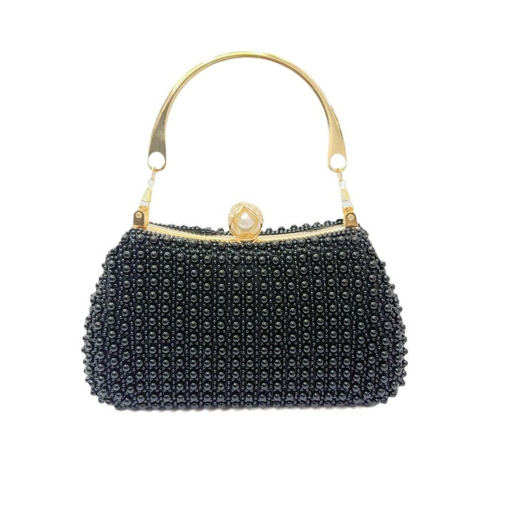 Pearl Tote Party Dress Party bag Evening bag Diagonal dinner bag 758596864368 - COCOMELODY
