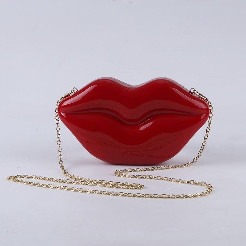 Acrylic Red Lips dinner bag 651077833983 - COCOMELODY