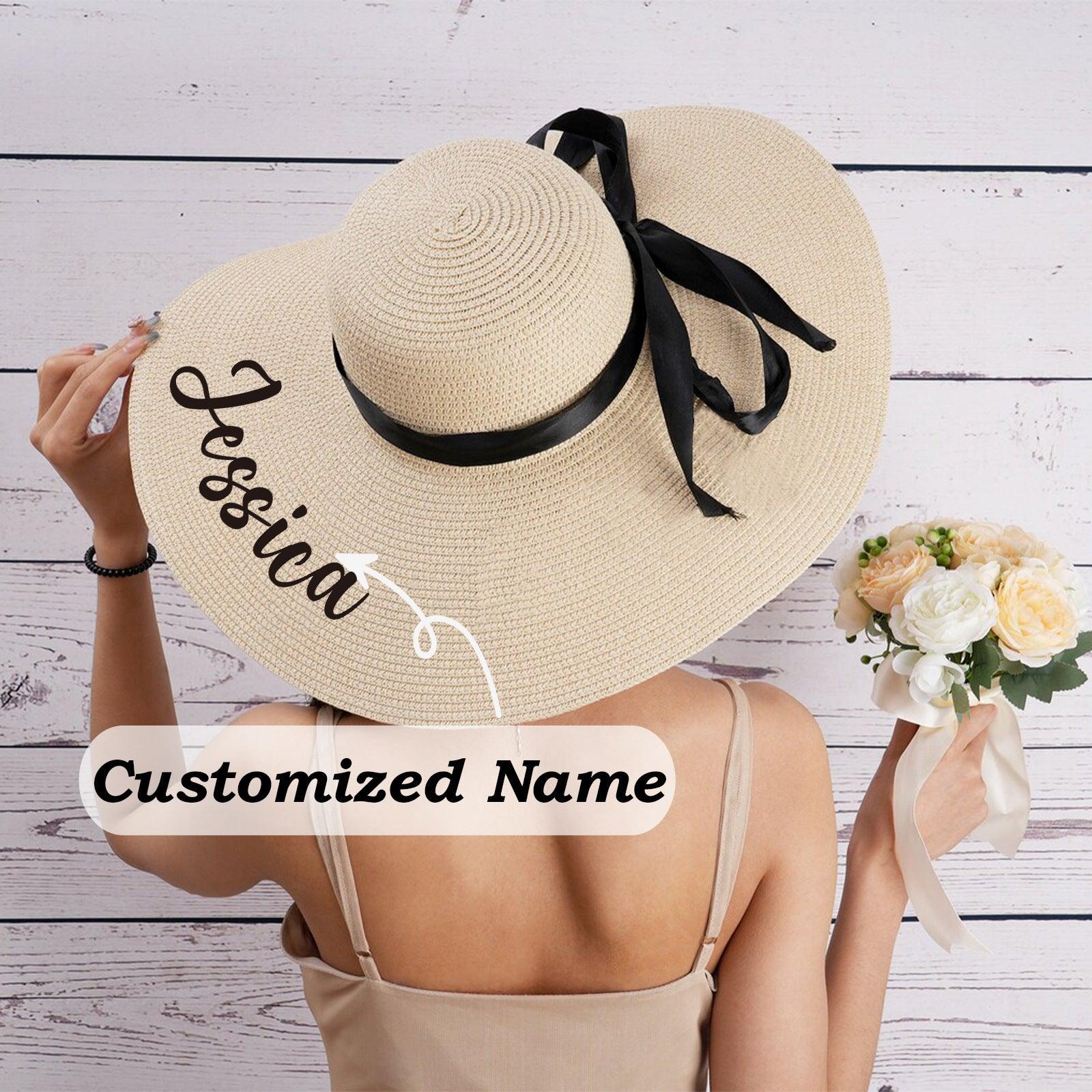 Straw hat beach hat Holiday sunblock hat UV face 822275378160 - COCOMELODY