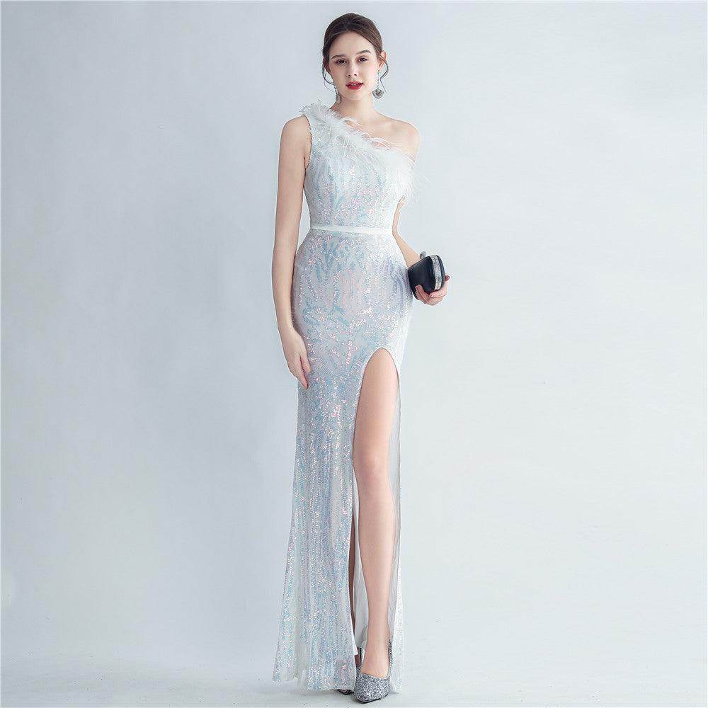 Trumpet-Mermaid Floor Length Sequins Evening Dress 732575208183 - COCOMELODY