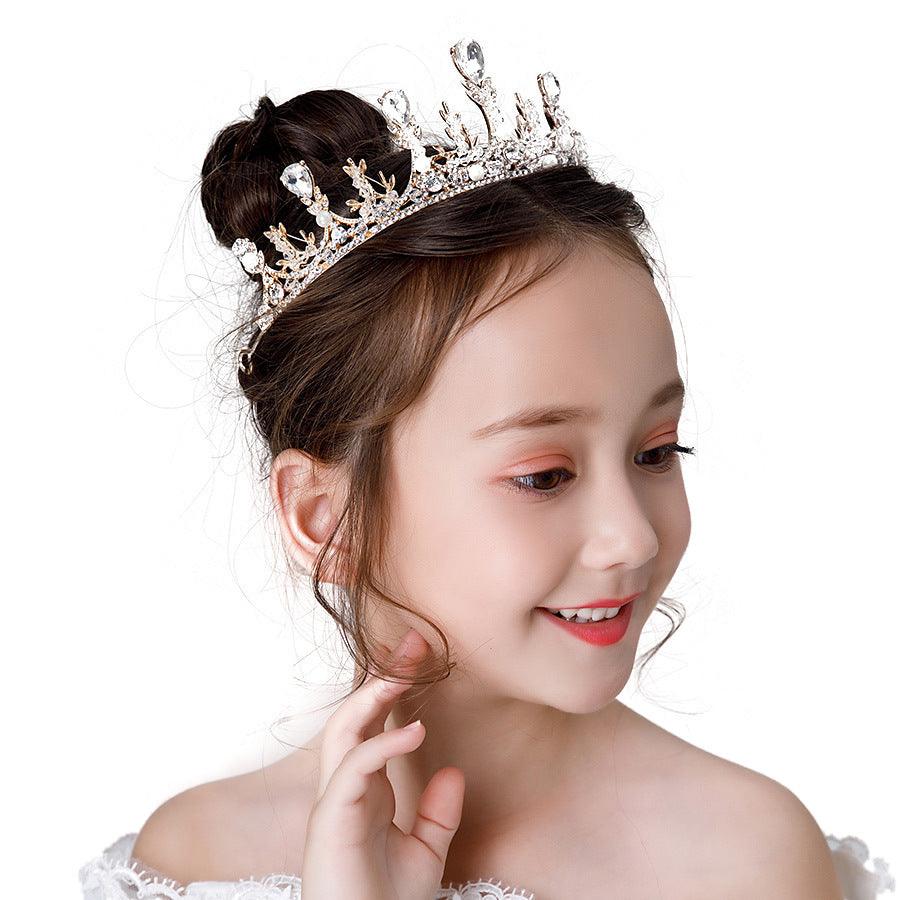 Wedding Hair Accessories for Kids, Flower Girl Hair Accessory, Princess Headpiece Flower Girl Headpiece Accessories for Birthday Party 636457342173 - COCOMELODY