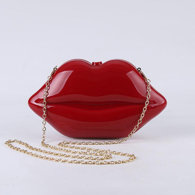 Acrylic Red Lips dinner bag 651077833983 - COCOMELODY