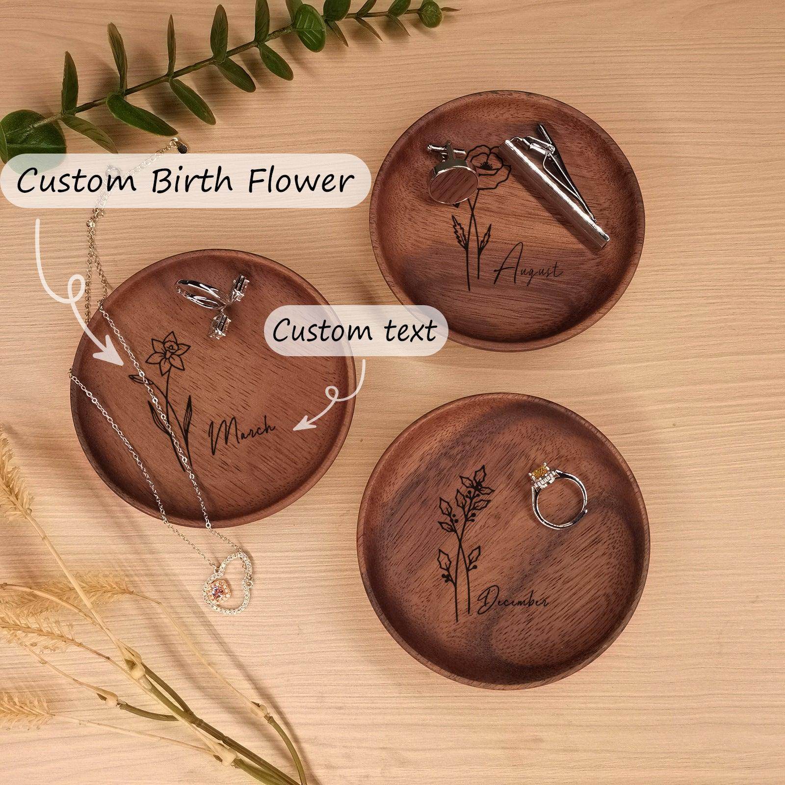 Personalized ring tray Wedding ring jewelry tray 781204397124 - COCOMELODY