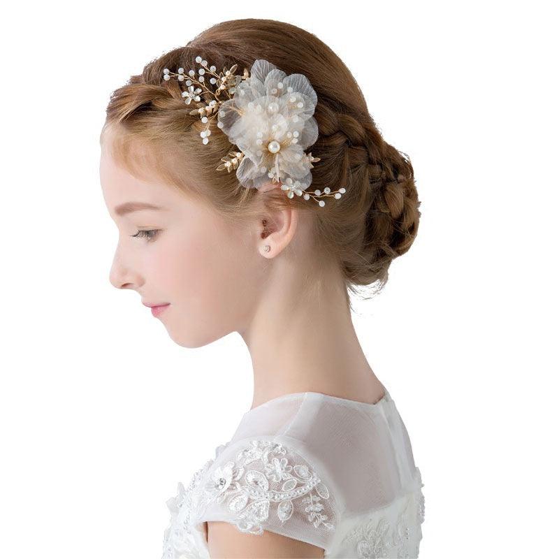 Wedding Hair Accessories for Kids, Flower Girl Hair Accessory, Princess Headpiece Flower Girl Headpiece Accessories for Birthday Party 670148158124 - COCOMELODY