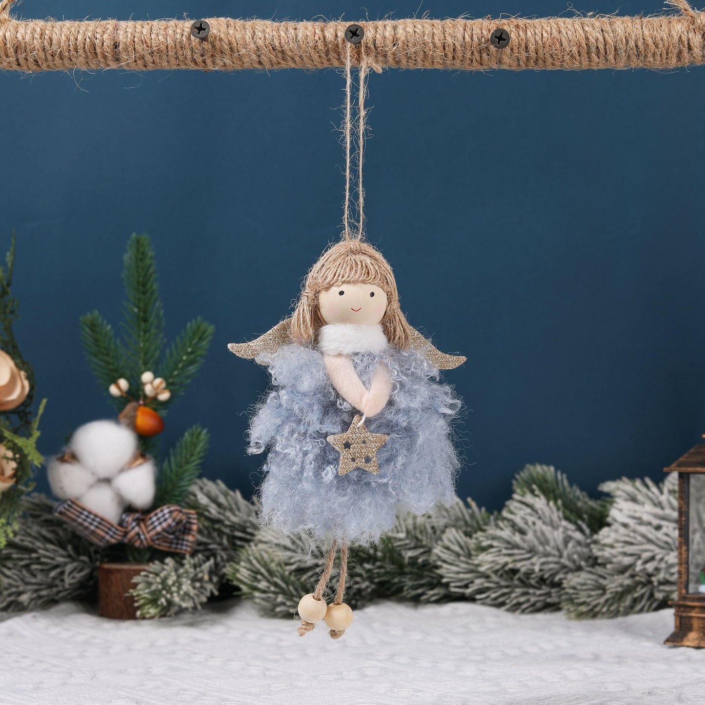 Christmas tree decorations plush angel girl doll pendant small pendant 785403238838