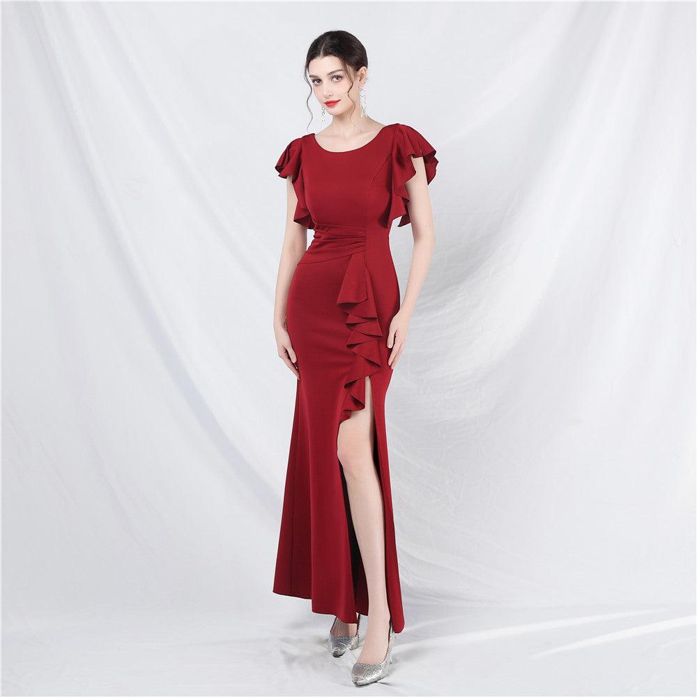 Sheath-Column Ankle Length Stretch Satin Cocktail Dress 787169199492 - COCOMELODY
