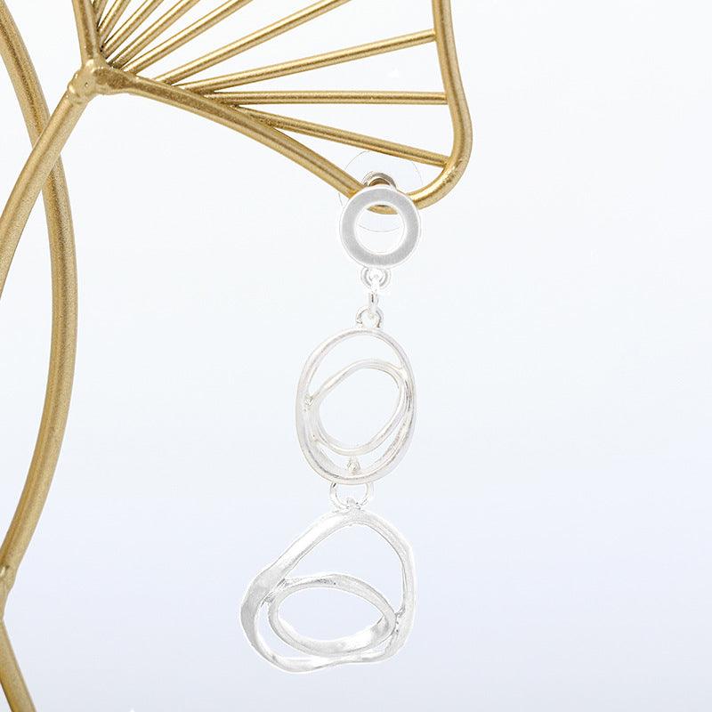 Temperament light luxury earpin fashion simple all matching earrings 672030684857 - COCOMELODY