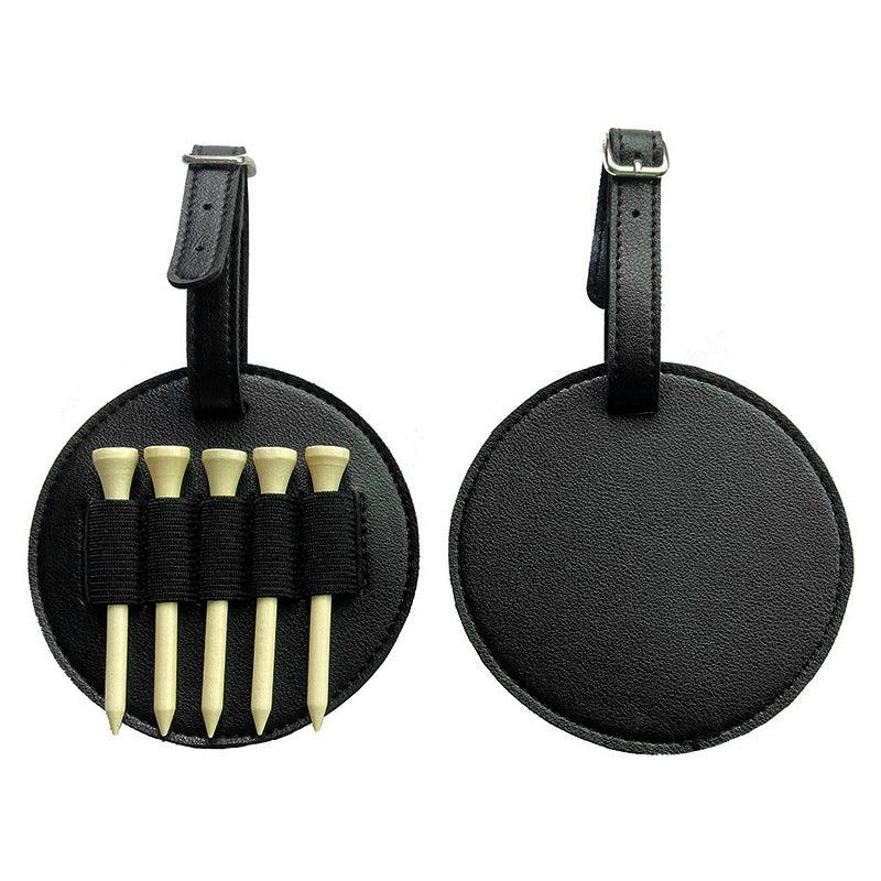 Golf tee insert bag Outdoor storage waist hanging golf leather storage bag 825384188921 - COCOMELODY