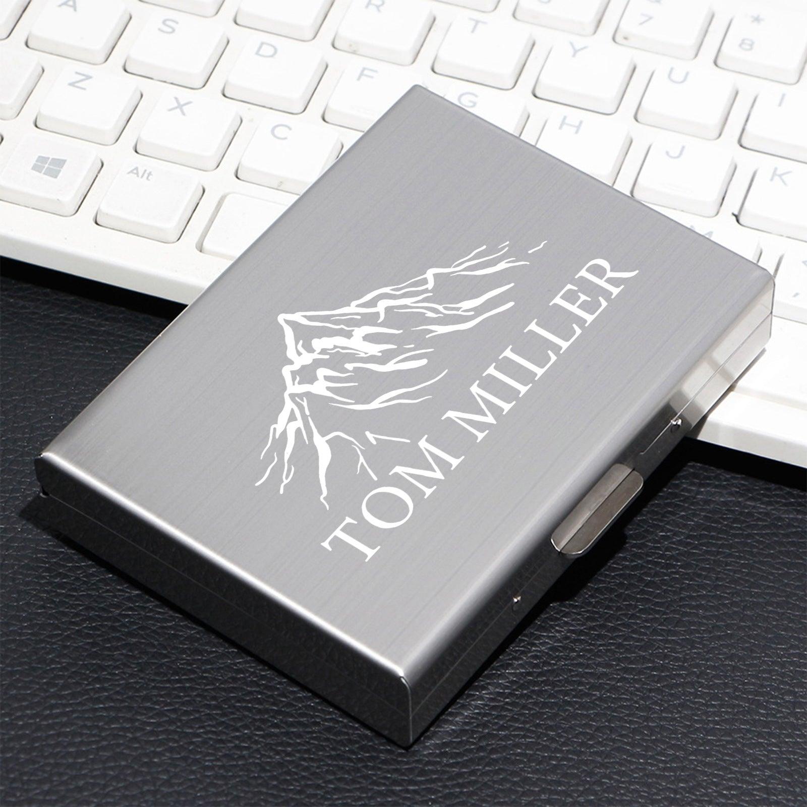 Personalized name metal card bag driver's license bank card bag 807969072023 - COCOMELODY