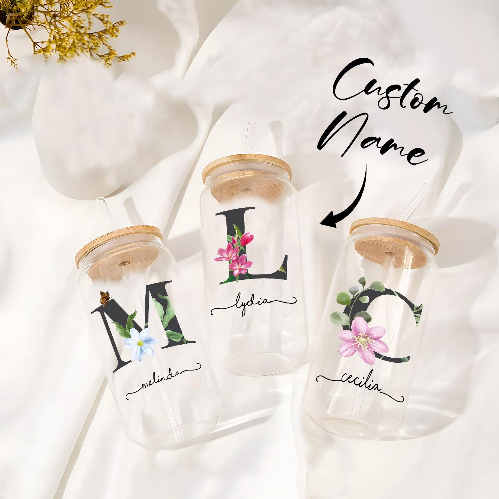 Creative Coke cup bamboo straw glass can print logo water cup 820836462721 - COCOMELODY