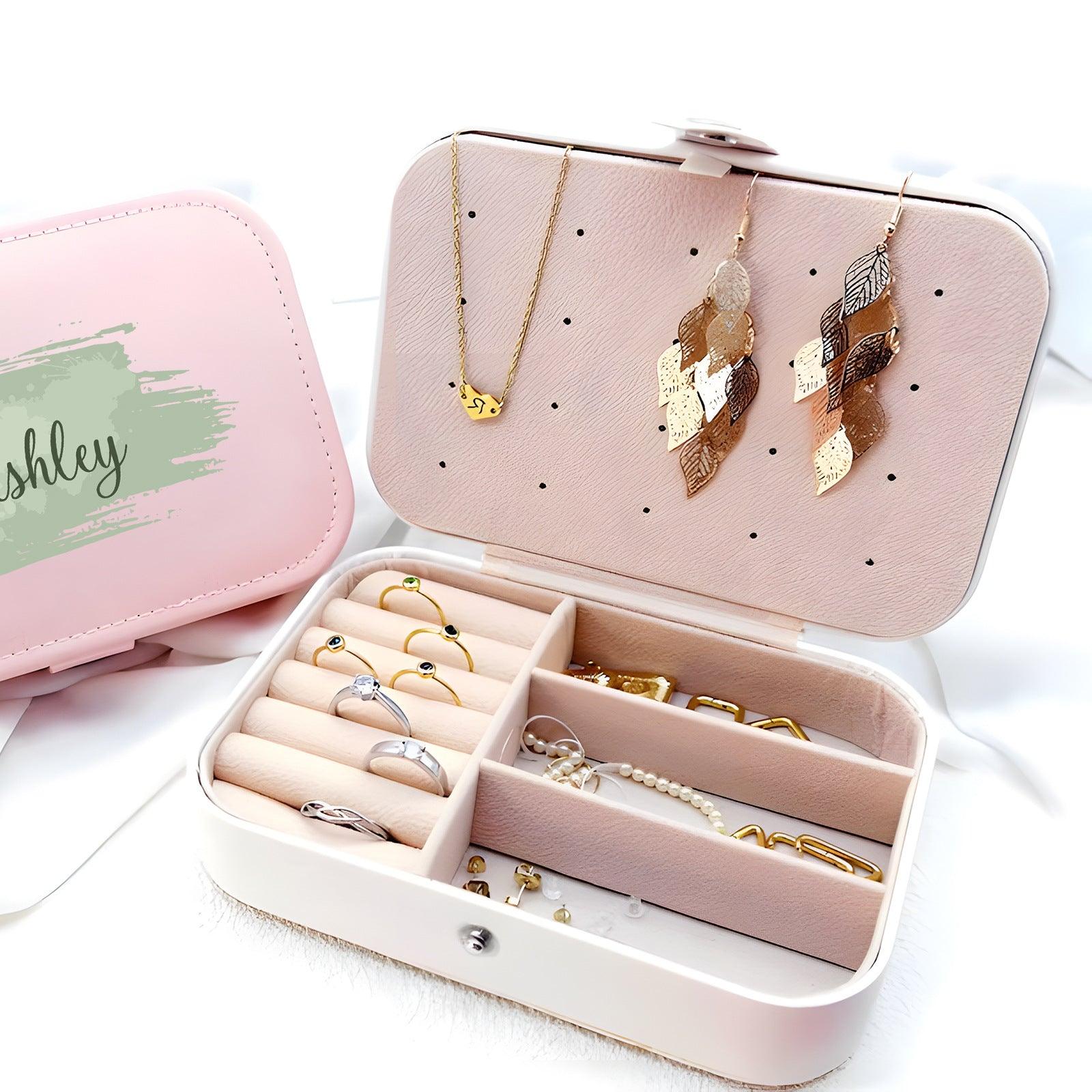 Jewelry storage box Earrings necklace rings Jewelry storage box 786436001698 - COCOMELODY