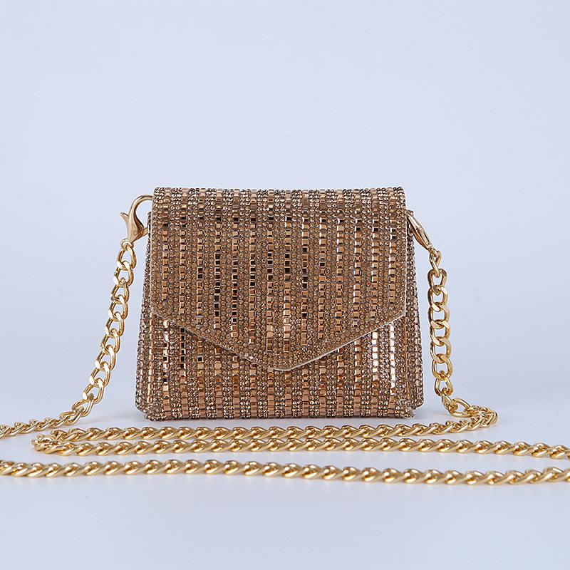 Rhine-diamond bag mini chain bag with sequins 716467540765 - COCOMELODY