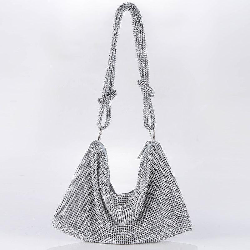 Metal diamond-encrusted dinner bag 776820368706 - COCOMELODY