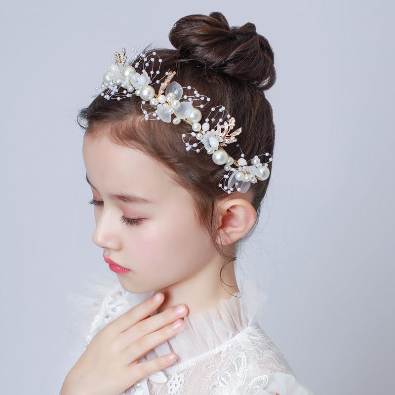 Wedding Hair Accessories for Kids, Flower Girl Hair Accessory, Princess Headpiece Flower Girl Headpiece Accessories for Birthday Party 636275250091 - COCOMELODY