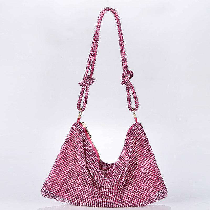 Metal diamond-encrusted dinner bag 776820368706 - COCOMELODY