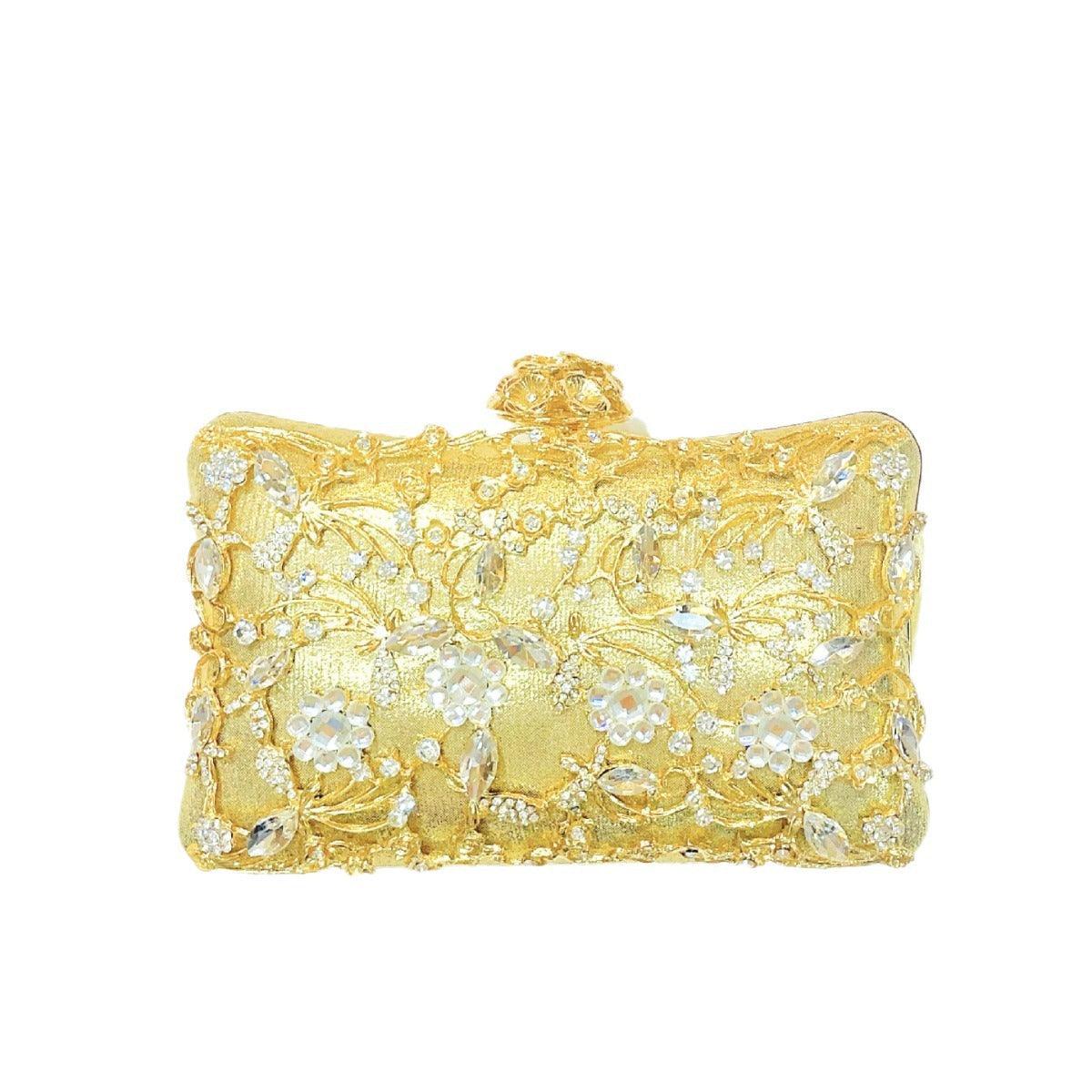 Light luxury diamond-encrusted banquet hand dress bag  801446090486
