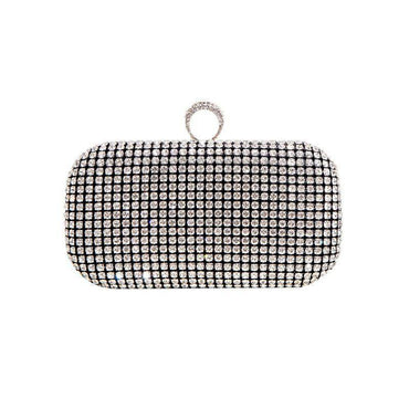 Hand diamond-encrusted dinner bag Hand bag chain small square bag 689059915170 - COCOMELODY