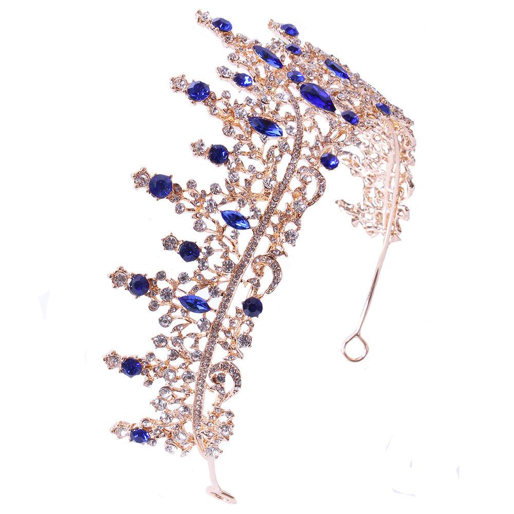 Baroque rhinestone alloy festival headband Crown Luxury tiara crown 651827787417