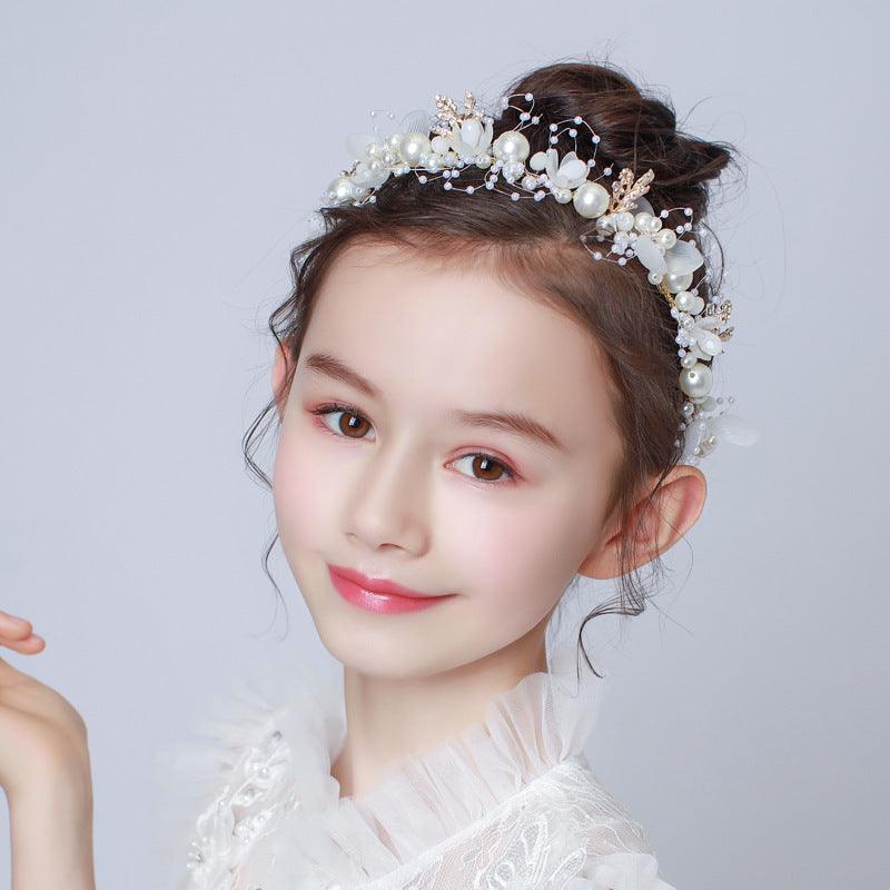 Wedding Hair Accessories for Kids, Flower Girl Hair Accessory, Princess Headpiece Flower Girl Headpiece Accessories for Birthday Party 636275250091 - COCOMELODY