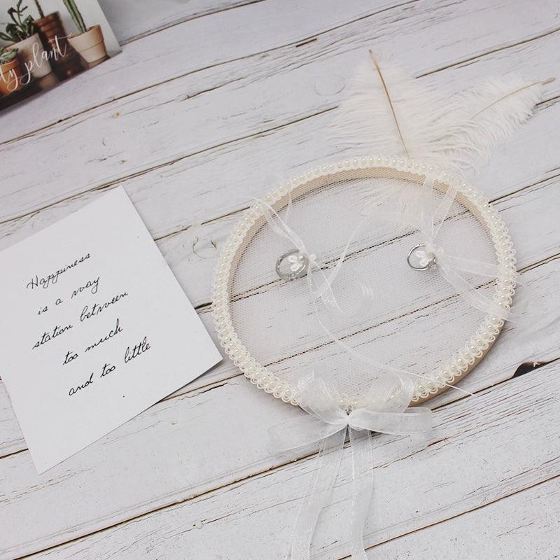 Wooden pearl ring holder 617445923079 - COCOMELODY