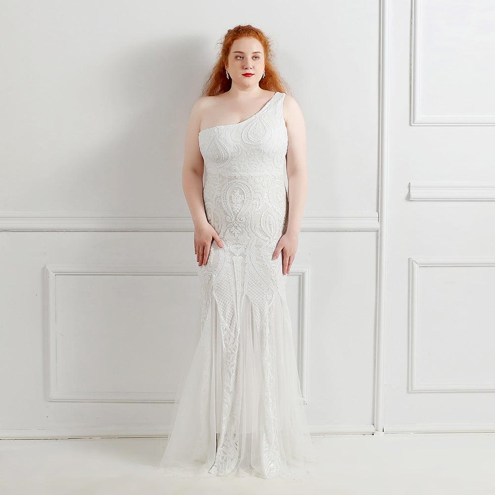 Trumpet-Mermaid Floor Length Sequins Evening Dress 646646504054 - COCOMELODY