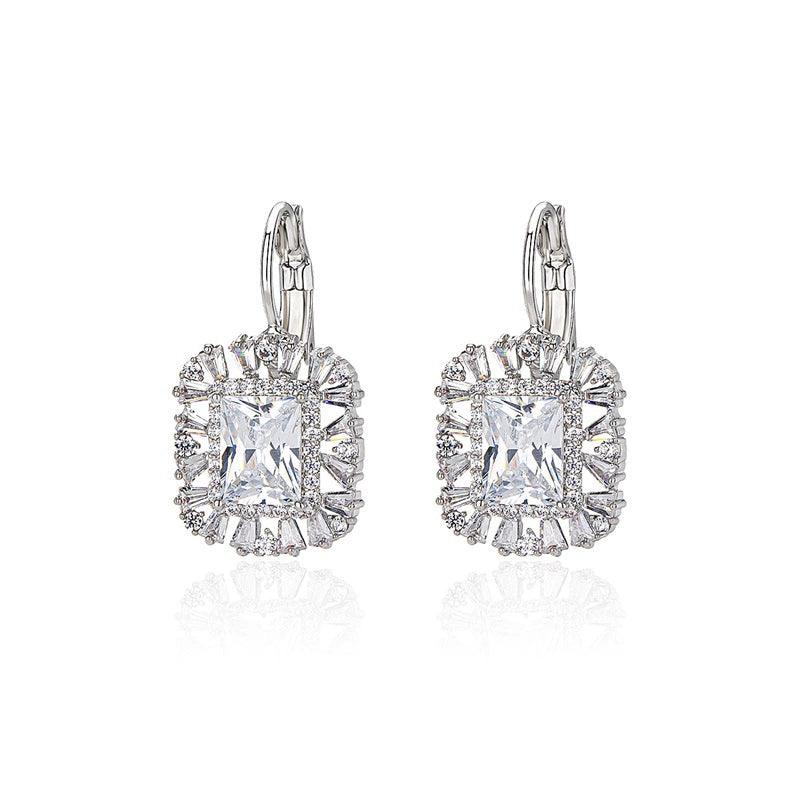 Zircon earrings earrings girl 762174263027 - COCOMELODY