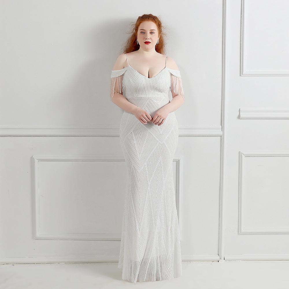 Trumpet-Mermaid Floor Length Sequins Evening Dress 647407958301 - COCOMELODY