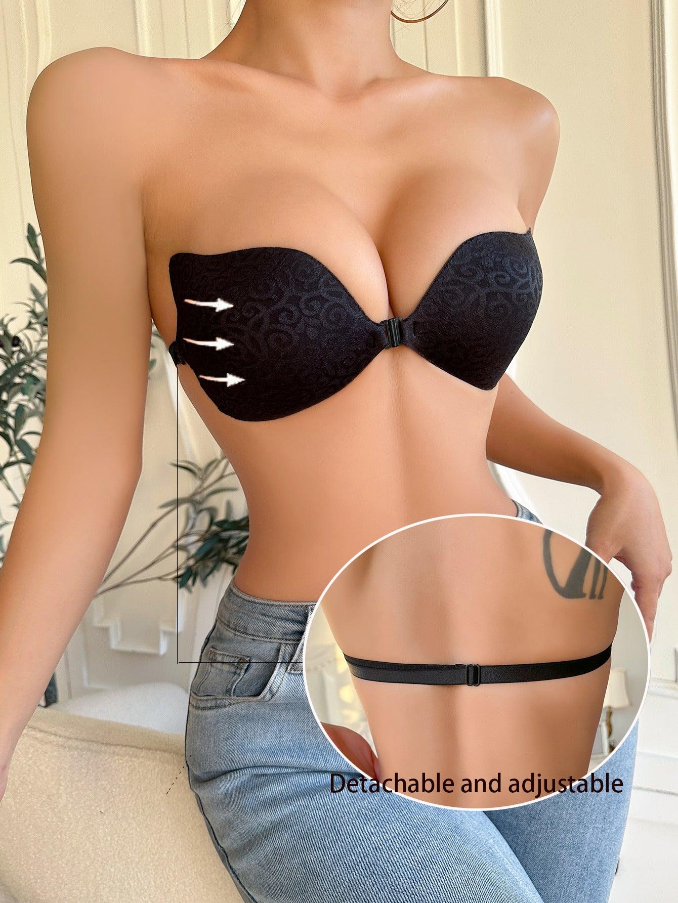 Polyamide fiber contact adhesive bra 840267379804