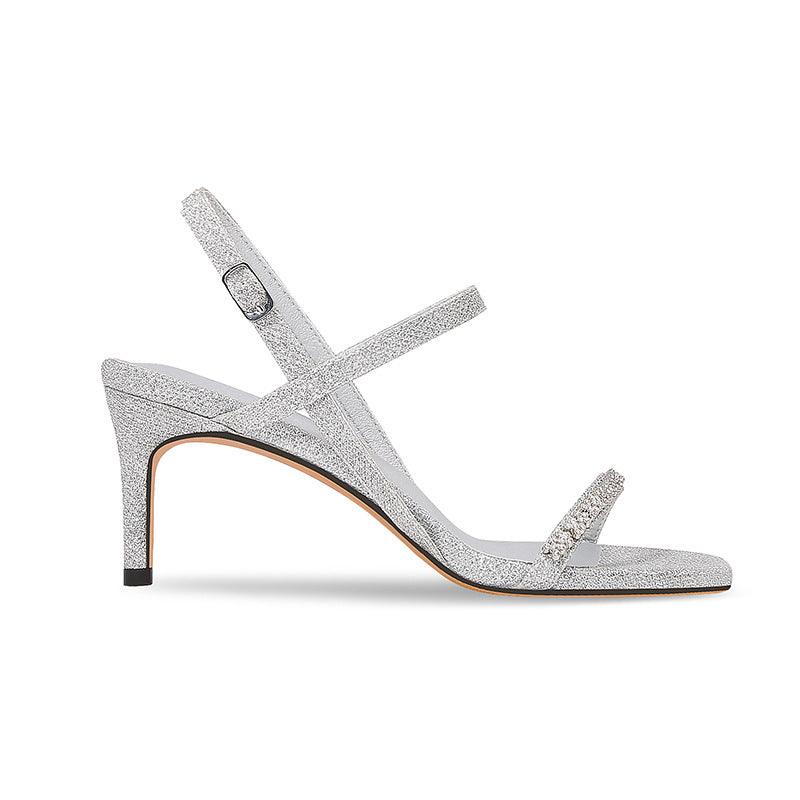 Stiletto heel Sandals Rhinestone Ankle Strap Shoes 765387738702 - COCOMELODY