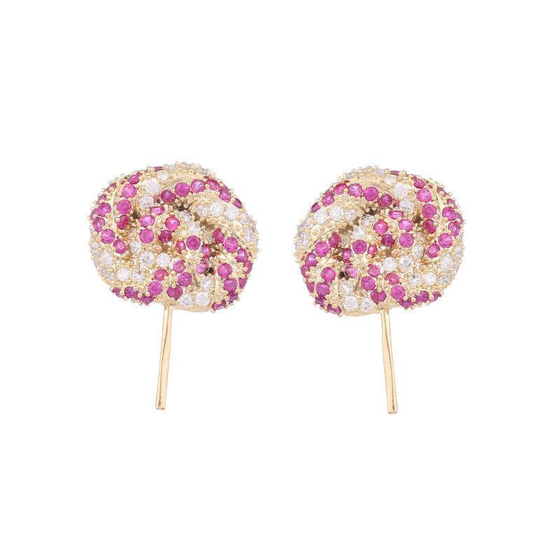 Colored lollipop earrings 673817056191