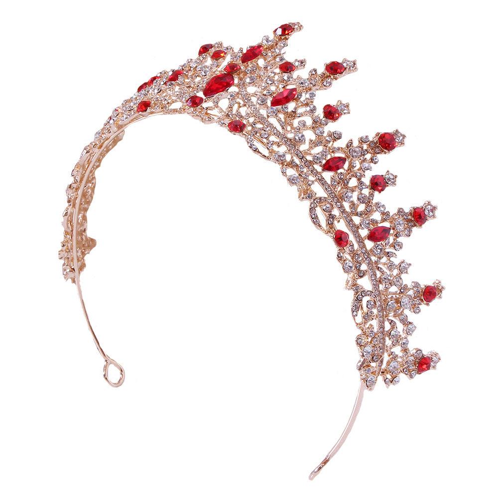 Baroque rhinestone alloy festival headband Crown Luxury tiara crown 651827787417