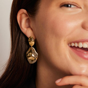 Electroplated drop percussion earrings 817357476571 - COCOMELODY