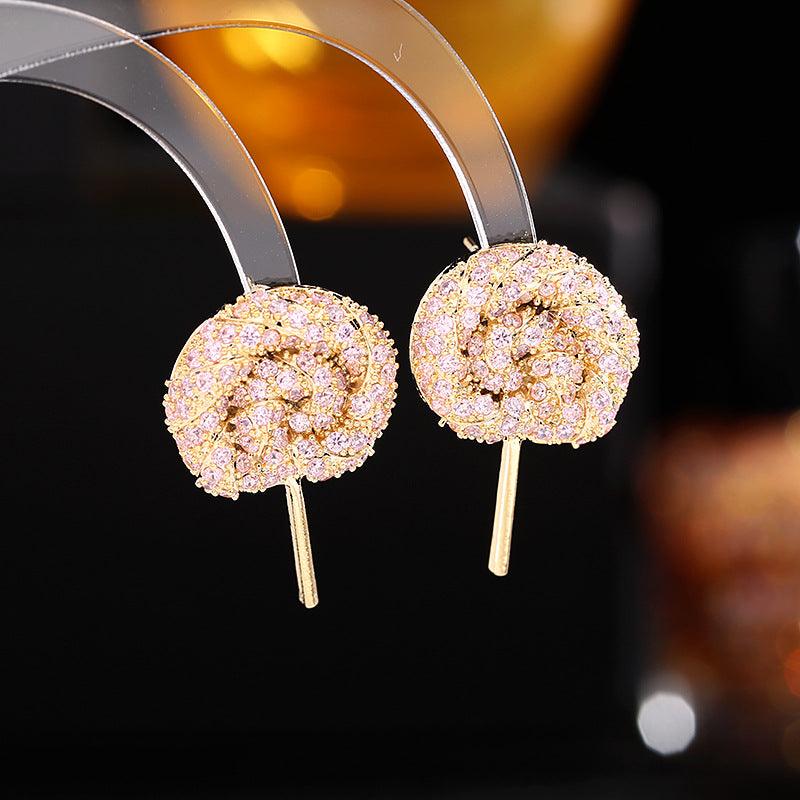 Colored lollipop earrings 673817056191 - COCOMELODY