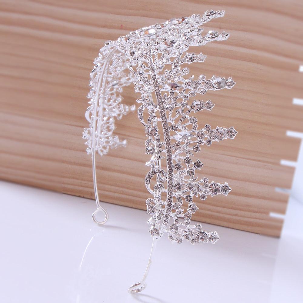 Baroque rhinestone alloy festival headband Crown Luxury tiara crown 651827787417