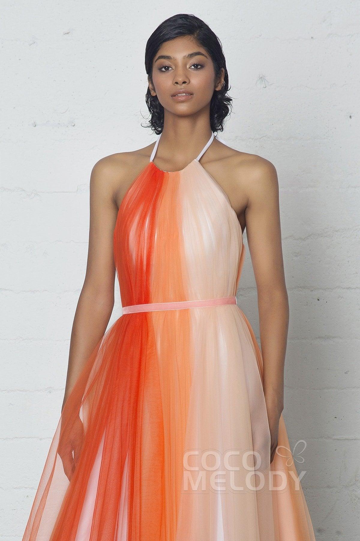 Sheath-Column Knee Length Tulle Dress PR17009 - COCOMELODY