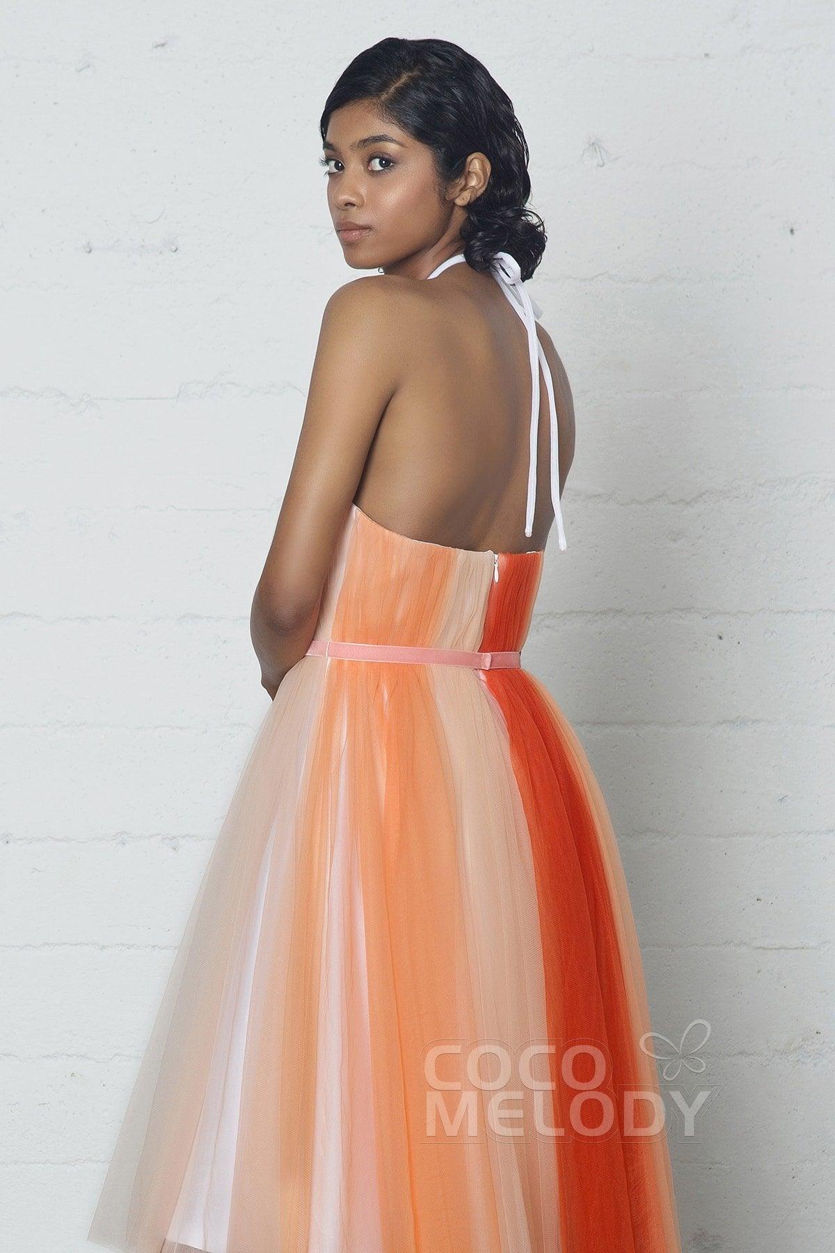 Sheath-Column Knee Length Tulle Dress PR17009 - COCOMELODY