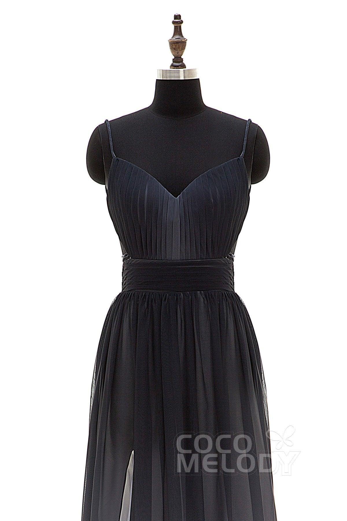 Sheath Floor Length Chiffon Ombre Bridesmaid Dress Formal Dresses PR3268 - COCOMELODY