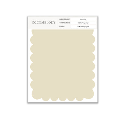 Chiffon Fabric Swatch in Single Color SWCH16001