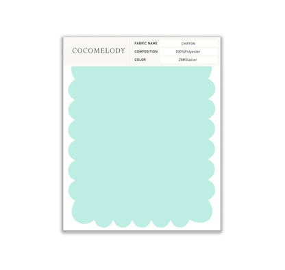 Chiffon Fabric Swatch in Single Color SWCH16001