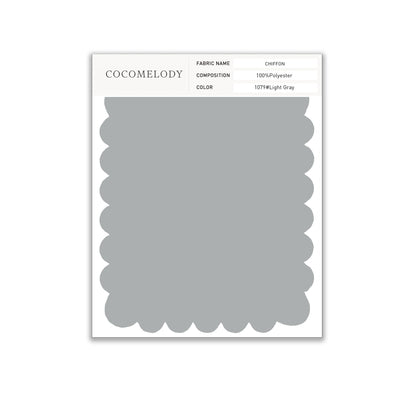 Chiffon Fabric Swatch in Single Color SWCH16001