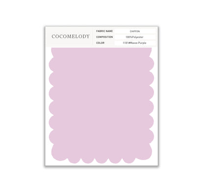 Chiffon Fabric Swatch in Single Color SWCH16001