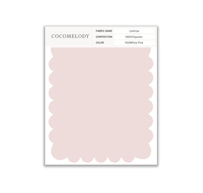Chiffon Fabric Swatch in Single Color SWCH16001
