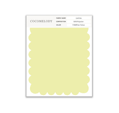Chiffon Fabric Swatch in Single Color SWCH16001