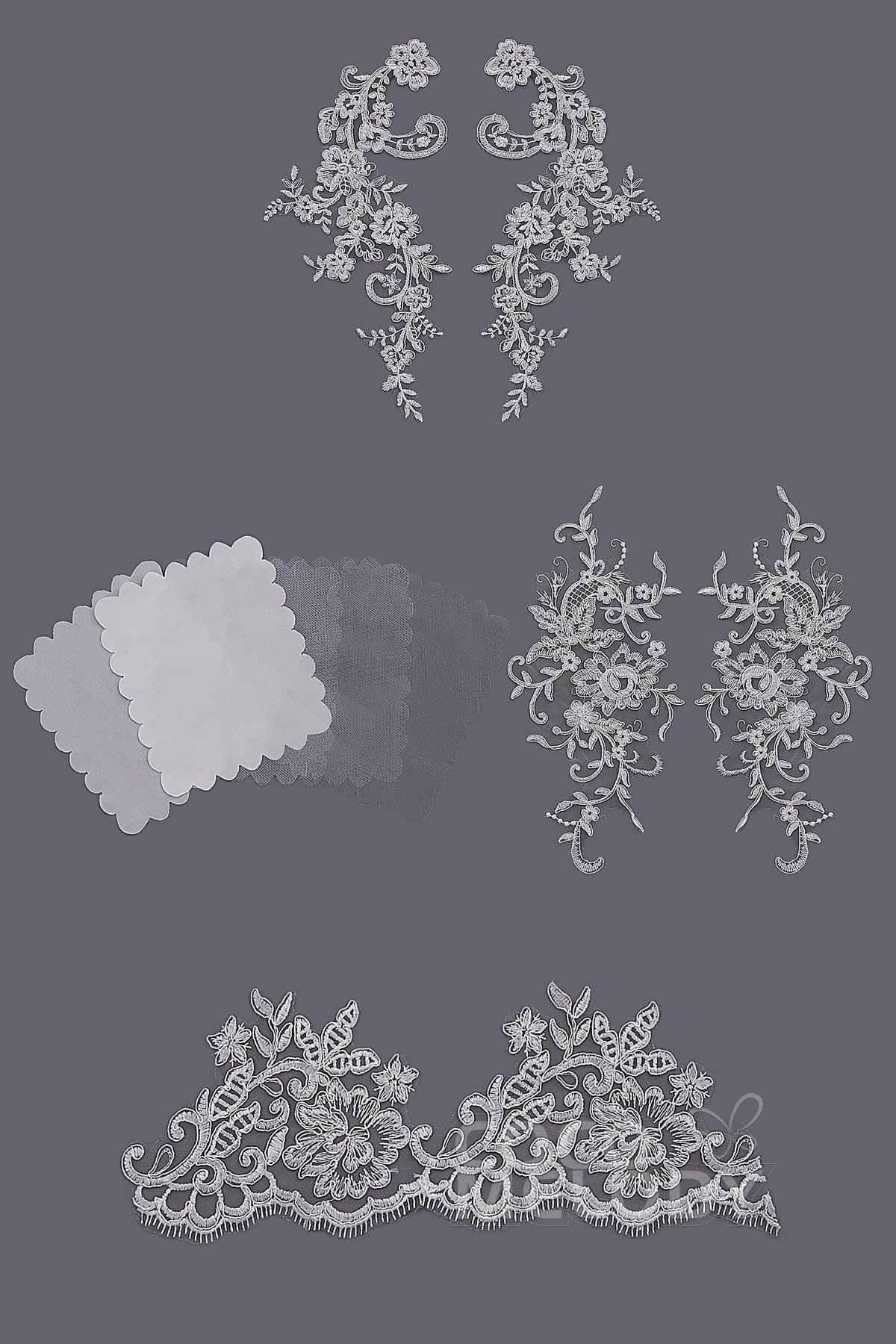 Bridal Gown LWXT16001 Fabric Swatch SWWD18009 - COCOMELODY