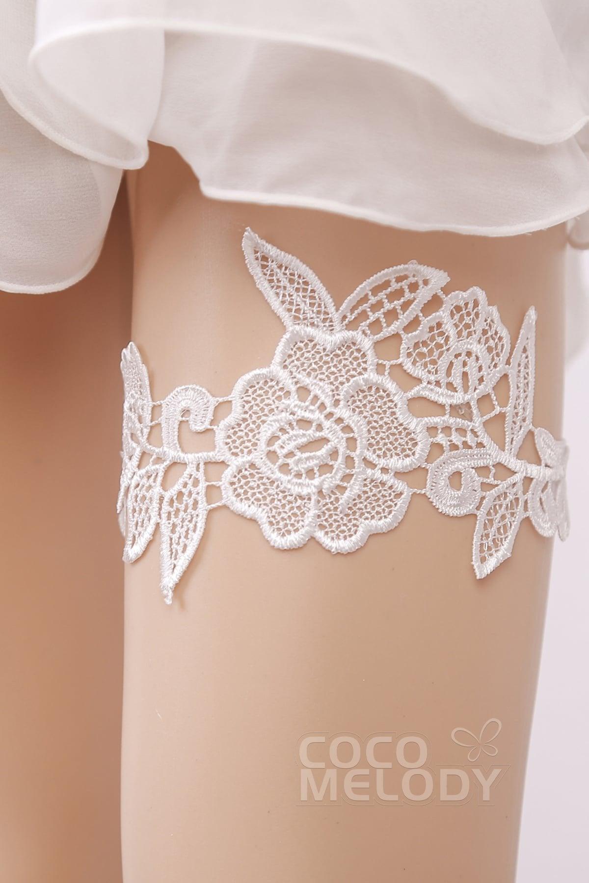 Lace Wedding Garter WD17014 - COCOMELODY
