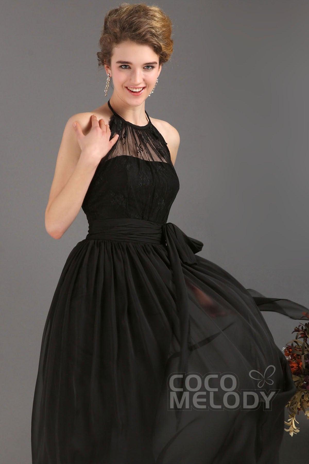 Sheath-Column Floor Length Chiffon Evening Dress COUF13007 - COCOMELODY